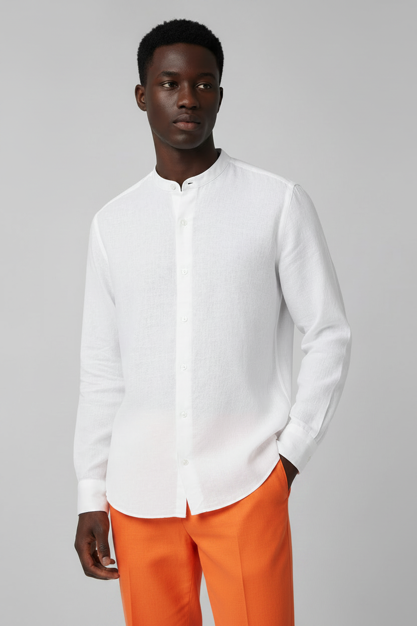 Camicia Coreana 100% Lino